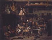 Jan Steen The Fat Kitchen oil painting